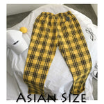 Privathinker Men Women Korean Black Plaid Casual Pants 2019 Mens Streetwear Harem Pants Male Checkered Trousers Plus Size