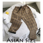 Privathinker Men Women Korean Black Plaid Casual Pants 2019 Mens Streetwear Harem Pants Male Checkered Trousers Plus Size