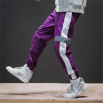 Privathinker Side Stripe Track Jogger Pants Men 2019 Reflective Label Track Harem Pants Homme Streetwear Male HipHop