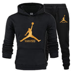 New Men  Hoodies Suit Fleece Warm Jordan 23 Tracksuit Men Sweatshirt Suit Hoodie+Sweat pants Jogging Homme Hooded Tracksuit XXL