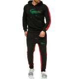 new Long Sleeve Hoodie Sweatshirt + sweatpants Sportswear crocodile men Suit fleece Autumn And Winter Trousers Sports Set Women