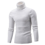 SHUJIN Spring Warm Turtleneck Sweater Men Fashion Solid Knitted Mens Sweaters 2018 Casual Male Double Collar Slim  Pullover