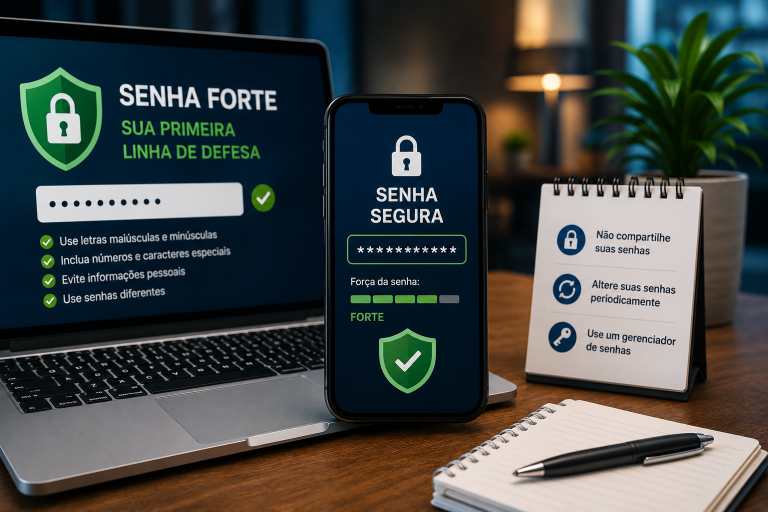Senhas salvas no navegador